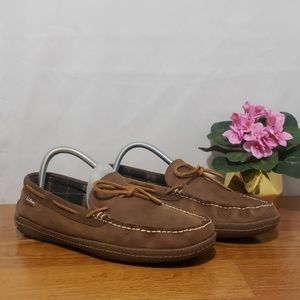 L L Bean Men's Handsewn Slippers Flannel-lined